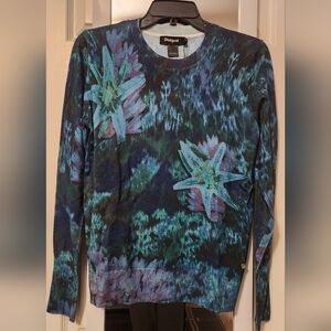 NWT Desigual Multicolor Floral Sweater-New For S26